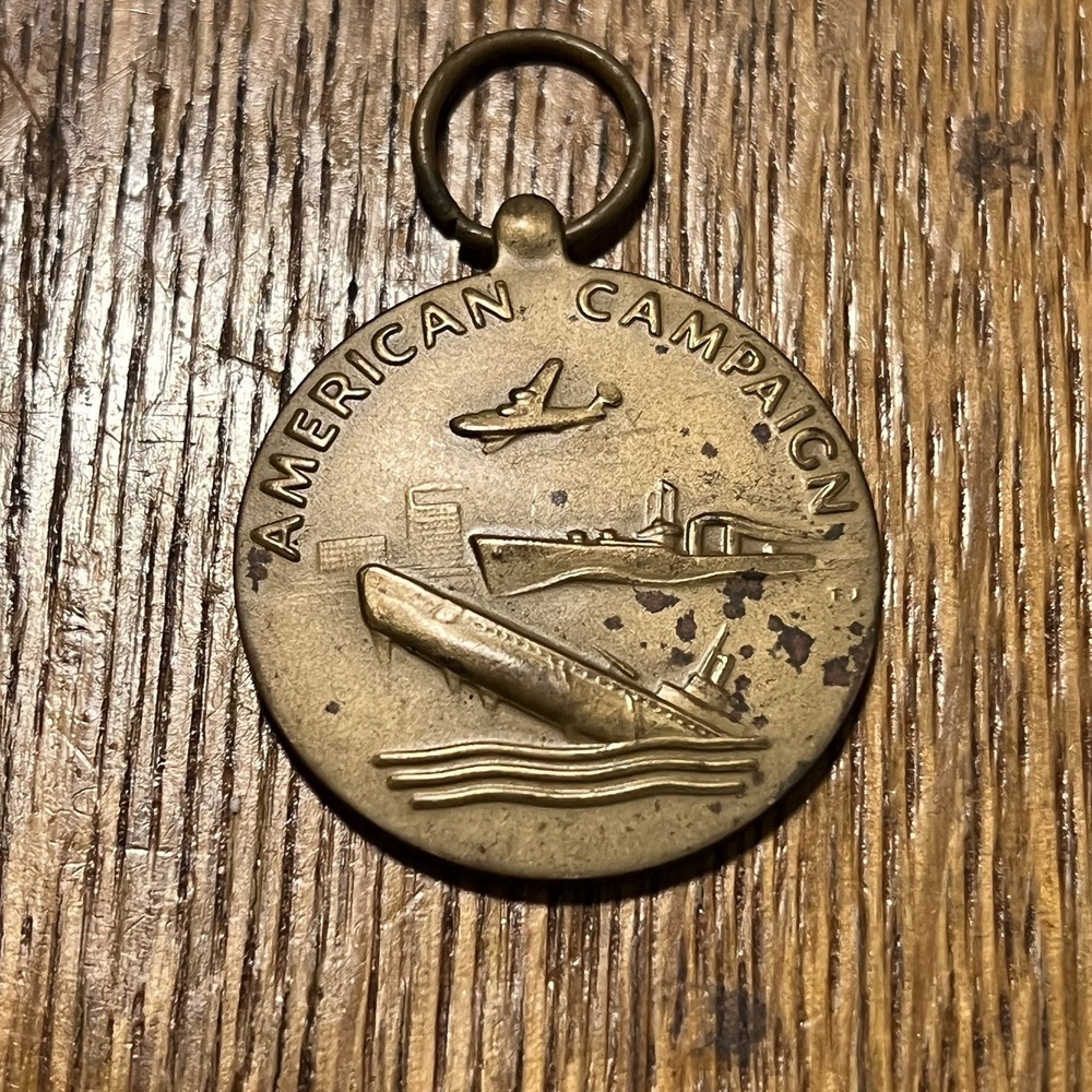Vintage US WW2 American Campaign Medal 1941 1945 World War II Original TR7